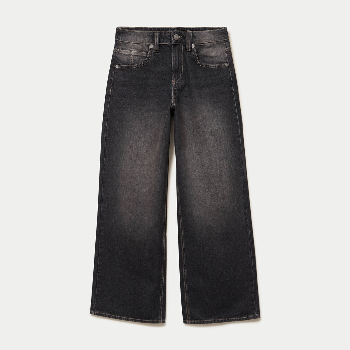 Jean Max loose taille basse denim noir