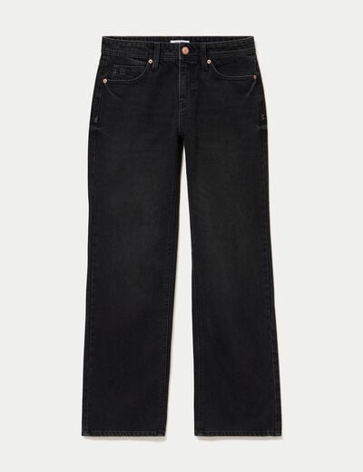 Jean Tom regular taille basse denim noir
