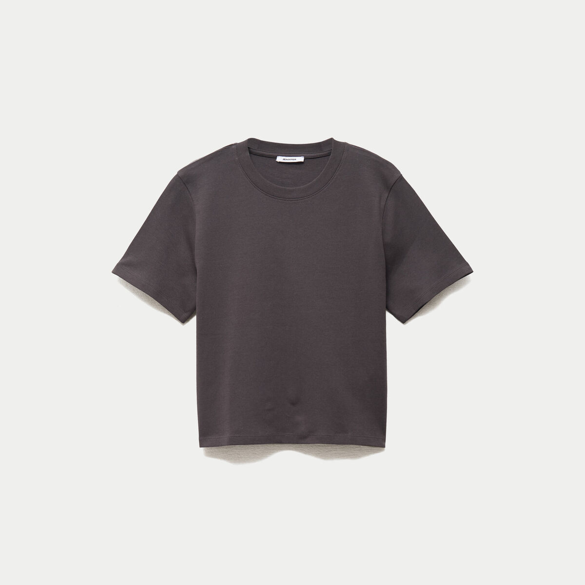 T-shirt col rond manches courtes noir
