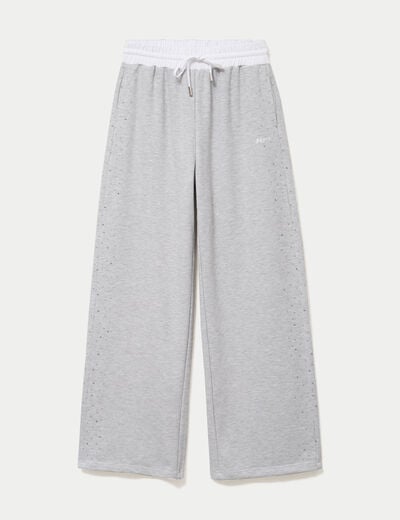 Jogging coupe large taille standard gris fonc&eacute;
