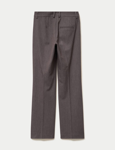Pantalon bootcut taille basse gris fonc&eacute;
