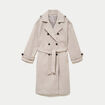 Manteau manches longues taupe