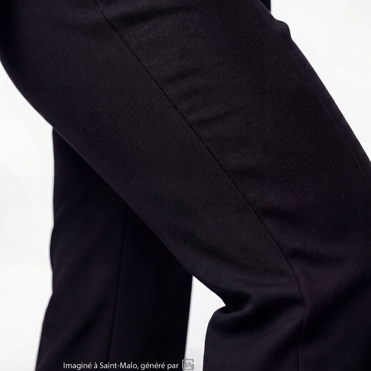 Pantalon bootcut taille basse noir