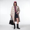Manteau manches longues taupe