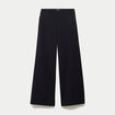Pantalon coupe large taille basse noir