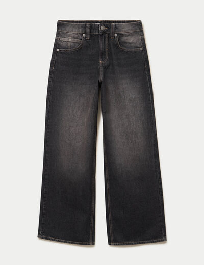 Jean Max baggy taille basse denim noir