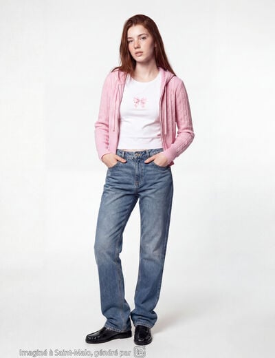 Jean Sam regular taille standard denim double stone