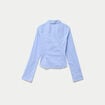 Chemise ajust&eacute;e manches longues bleu ciel