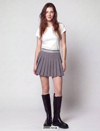 Jupe gris fonc&eacute;