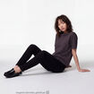 T-shirt col rond manches courtes noir