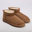 Chaussures aspect daim orange fonc&eacute;