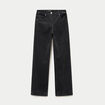 Pantalon bootcut en velours gris