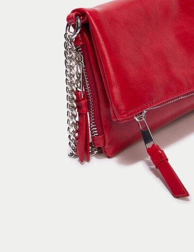 Sac avec cha&icirc;ne rouge ado