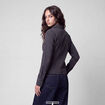 Chemise cintr&eacute;e manches longues noir