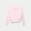 Pull ajust&eacute; manches longues col bateau rose clair