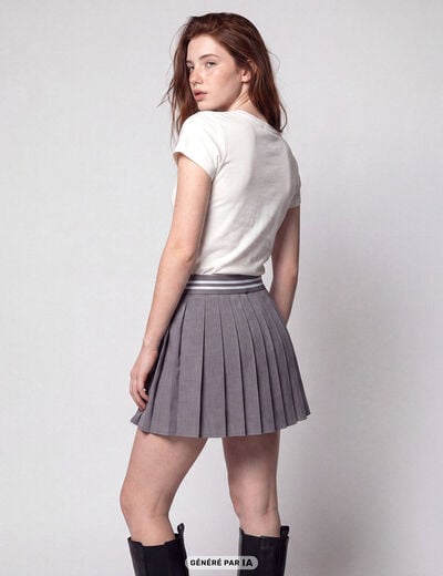 Jupe gris fonc&eacute;