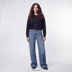 Jean Lenny wide leg taille standard denim double stone
