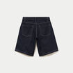 Bermuda large en jean 5 poches denim brut