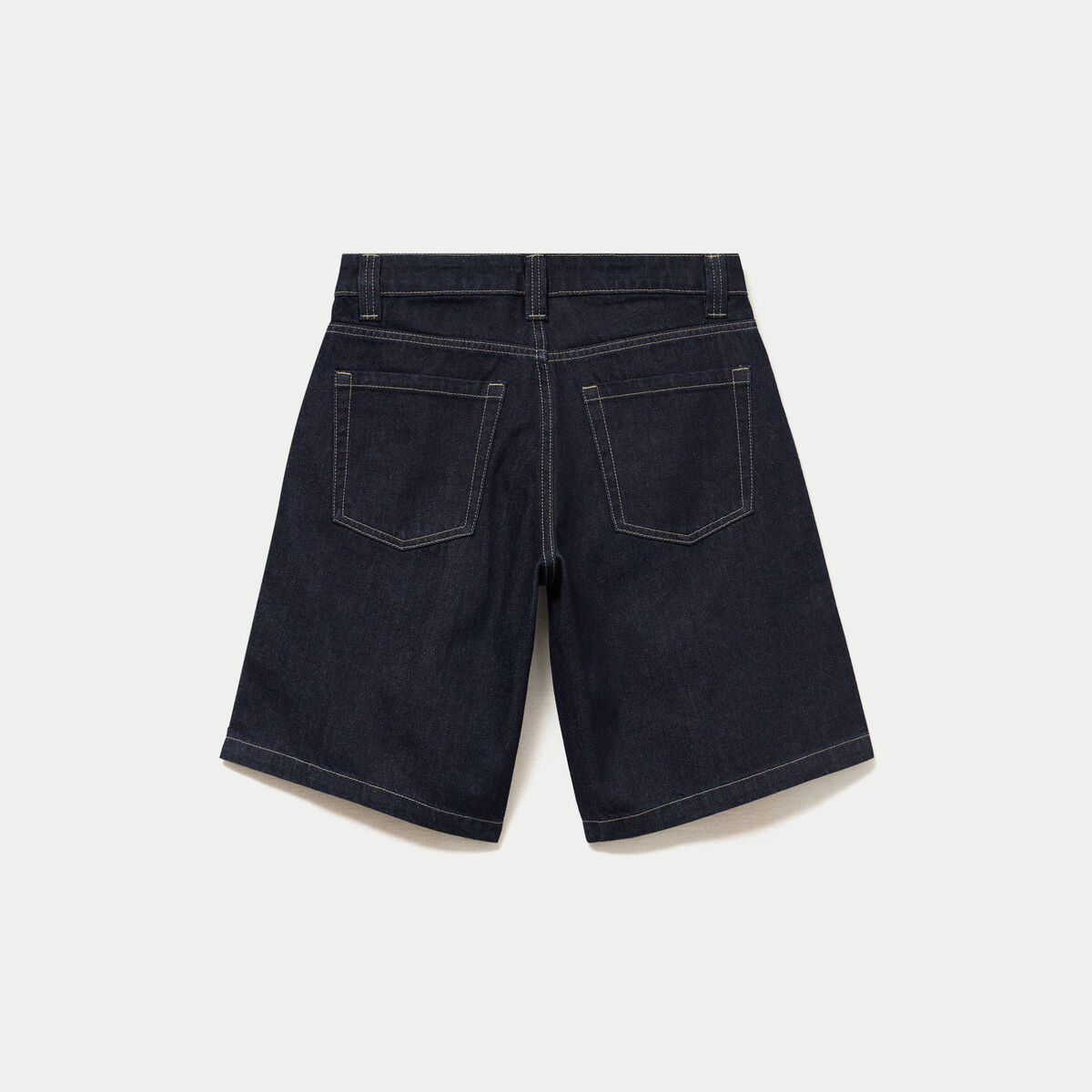 Bermuda large en jean 5 poches denim brut