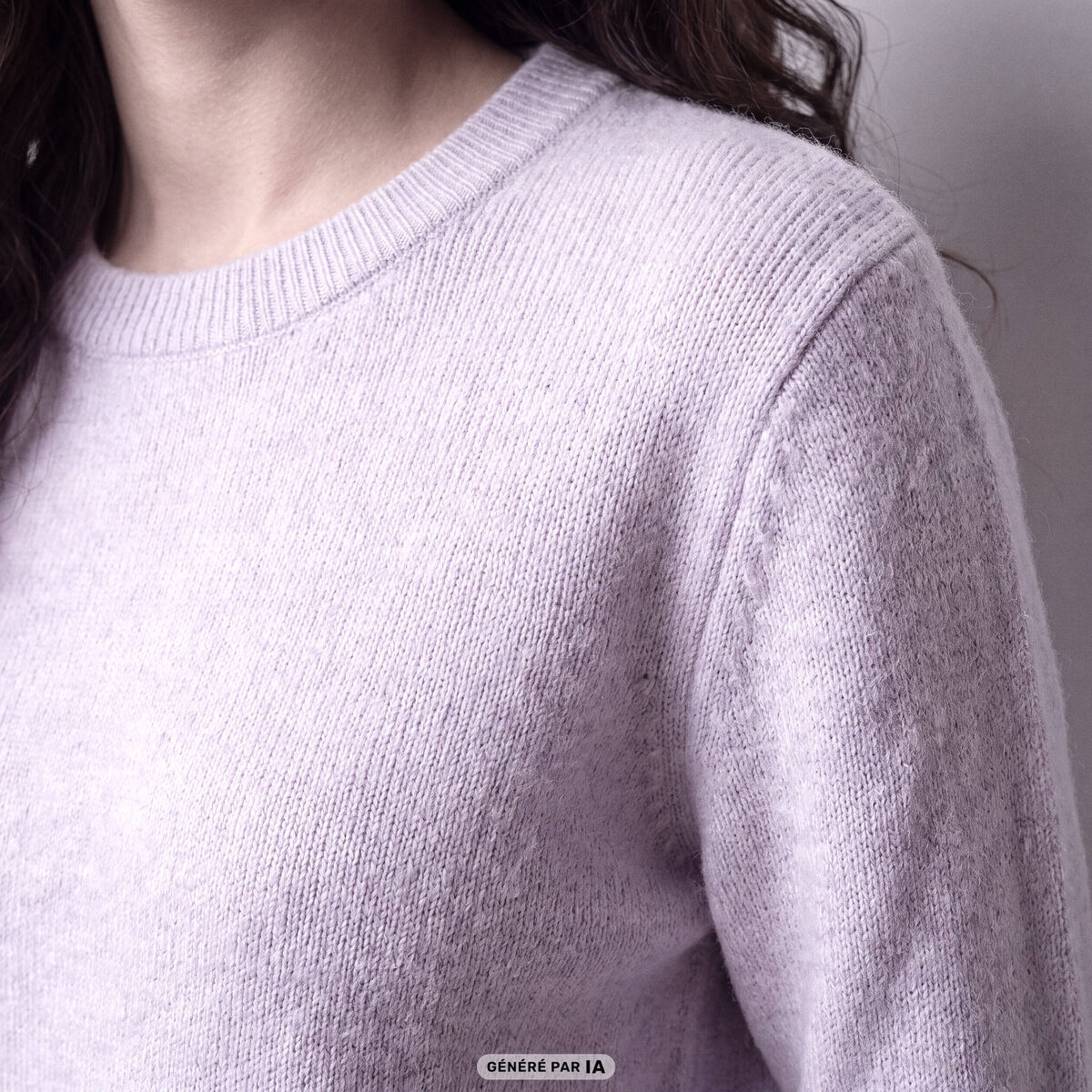 Pull col rond manches longues parme