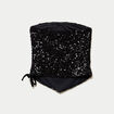 Top ajust&eacute; cropped &agrave; sequins noir