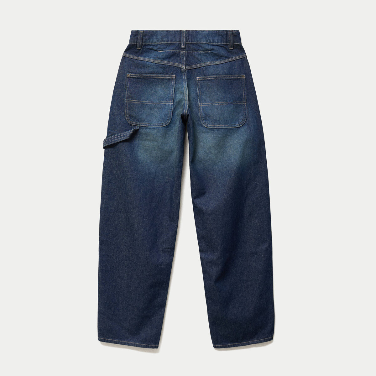 Jean Max loose taille standard denim blue black