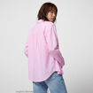 Chemise oversize longue 2-en-1 rose ado