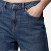 Jean wide leg taille basse bleu ado