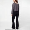 Pantalon flare stretch taille standard noir