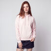 Sweat oversize &agrave; capuche manches longues rose clair