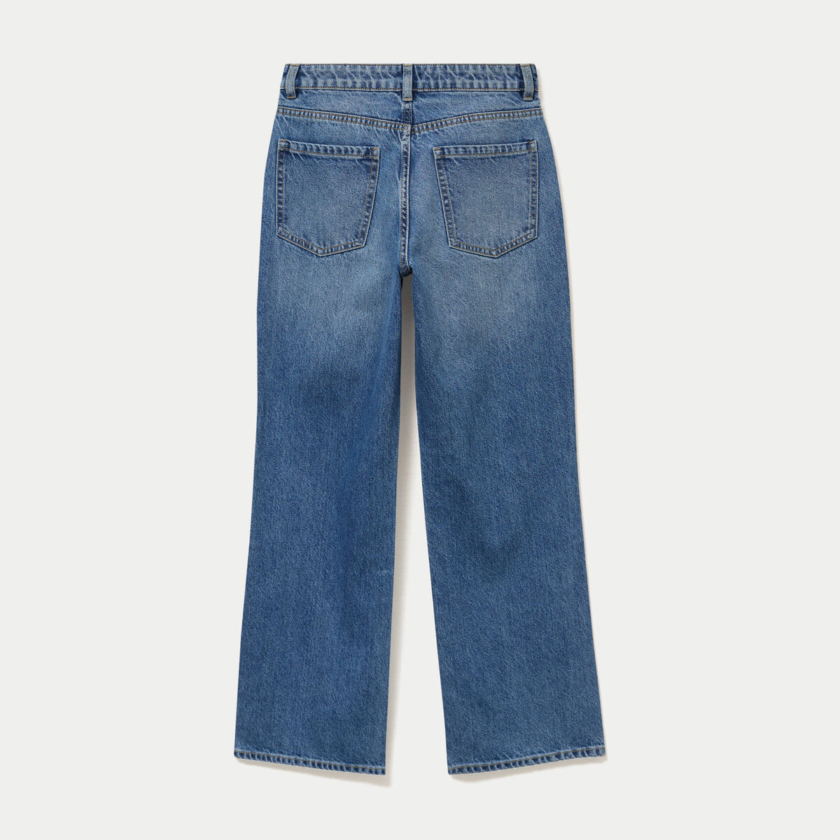 Jean Tom regular taille haute denim double stone