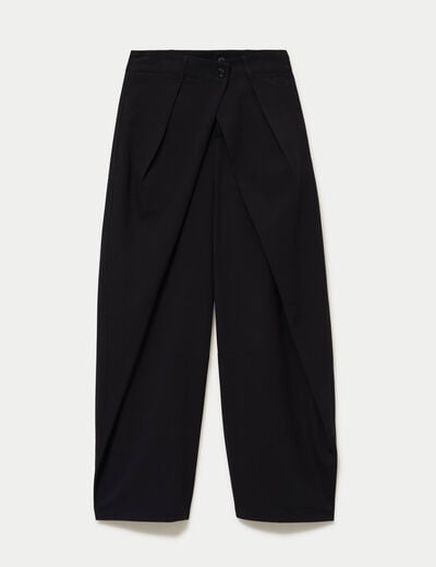 Pantalon coupe large noir