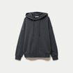Sweat &agrave; capuche manches longues gris