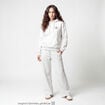Jogging large en maille ecru