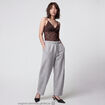 Jogging coupe ample taille standard gris clair