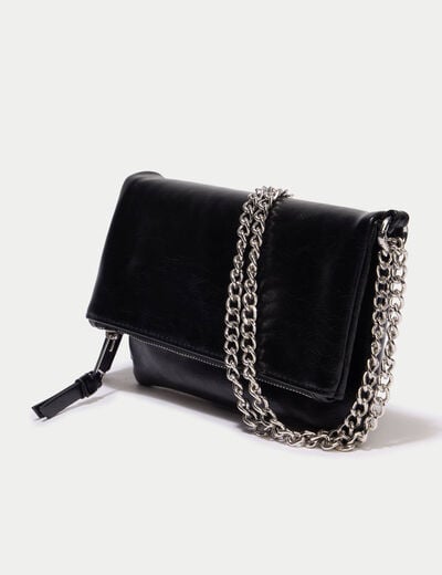 Sac avec cha&icirc;ne noir ado