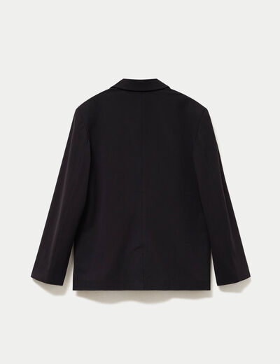 Veste col tailleur manches longues noir