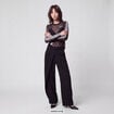 Pantalon coupe large noir