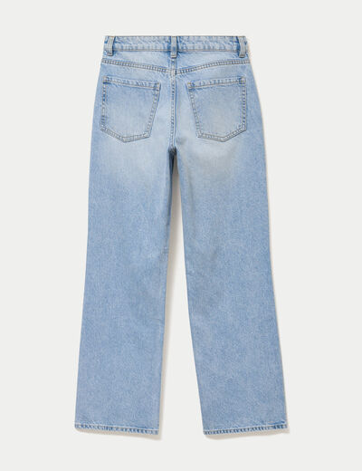 Jean Tom regular taille haute denim bleach