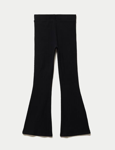 Pantalon flare stretch taille standard noir