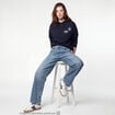 Jean Lenny wide leg taille crois&eacute;e denim double stone
