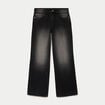Jean Lenny wide leg taille basse denim noir