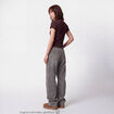 Jean Tom regular taille haute denim gris