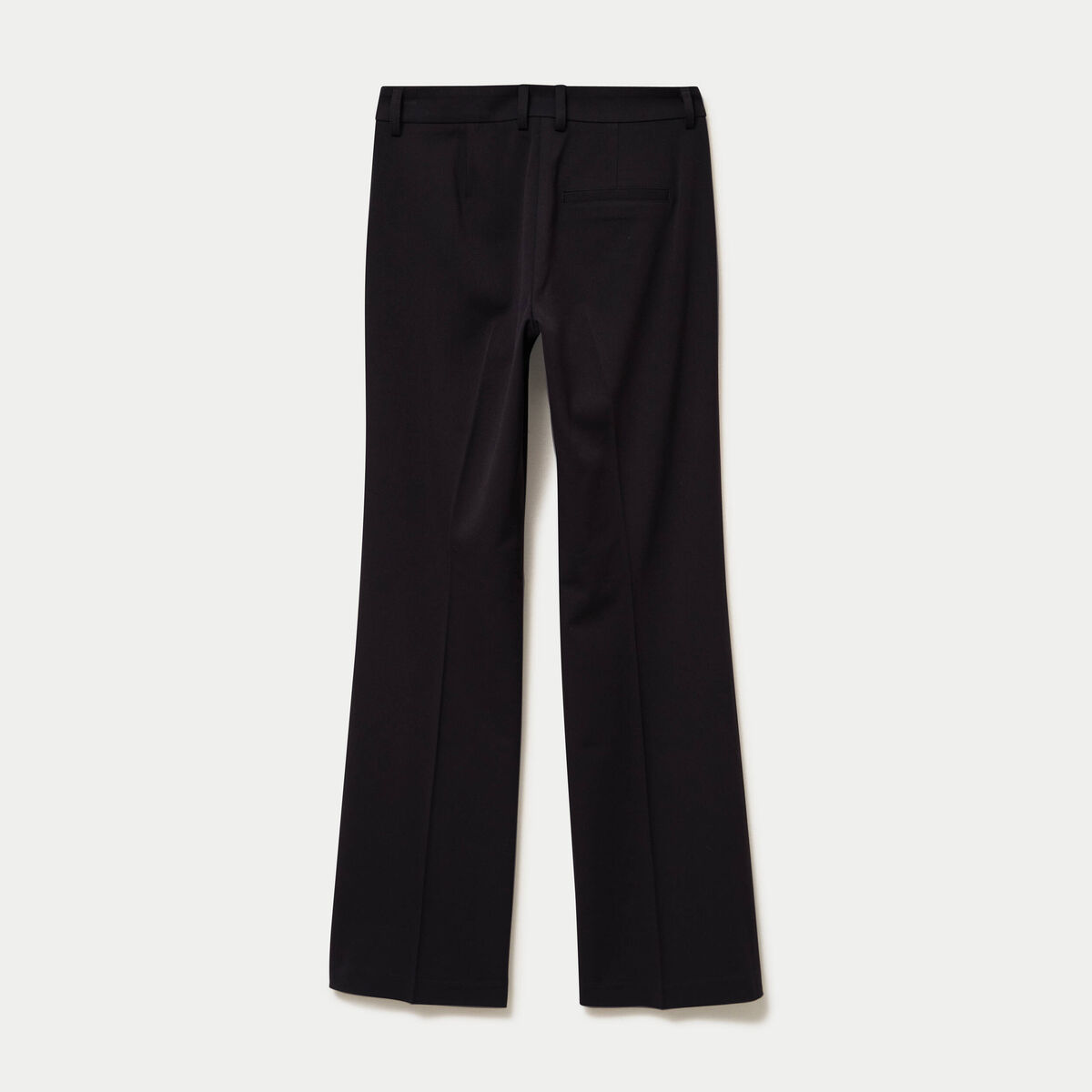 Pantalon bootcut taille basse noir