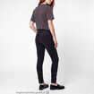 Jean skinny taille standard denim noir ado