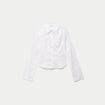 Chemise ajust&eacute;e courte col classique ecru