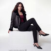 Pantalon bootcut taille basse noir