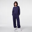 Jogging large &agrave; strass bleu marine