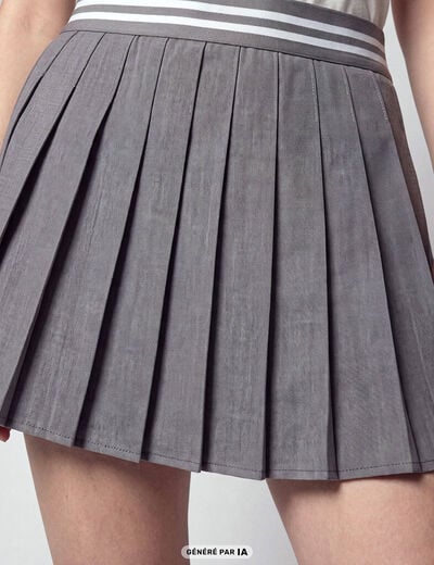 Jupe gris fonc&eacute;