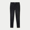 Jean skinny taille standard denim noir ado